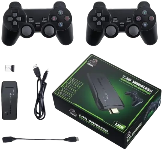 Game Stick Lite 4K Retro Console with Wireless Controllers