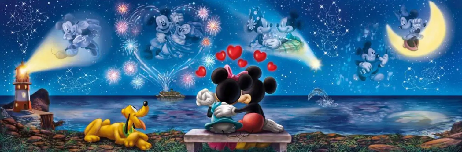 Clementoni Mickey and Minnie Puzzle (1000pc)
