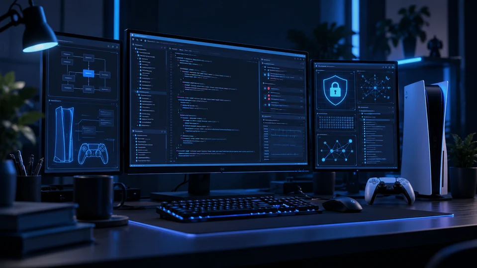بيئة تطوير وبرمجة واختبارات أمنية خاصة بجهاز PS5.