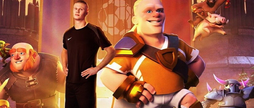 لاعب كرة القدم الشهير “Erling Haaland” في لعبة Clash of Clans