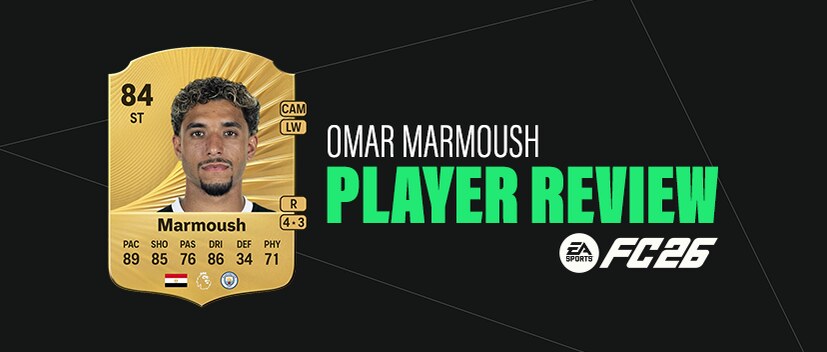 مراجعة Omar Marmoush (84) في EA FC 26: ضربة قوية للسرعة والمراوغة في البداية