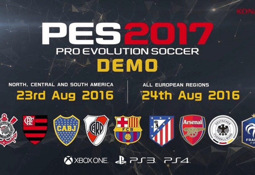 PES 17  موعد صدور ديمو