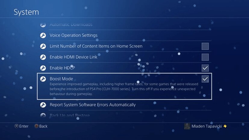 لبلايستيشن 4 برو Boost Mode تعرف معنا على نمط 