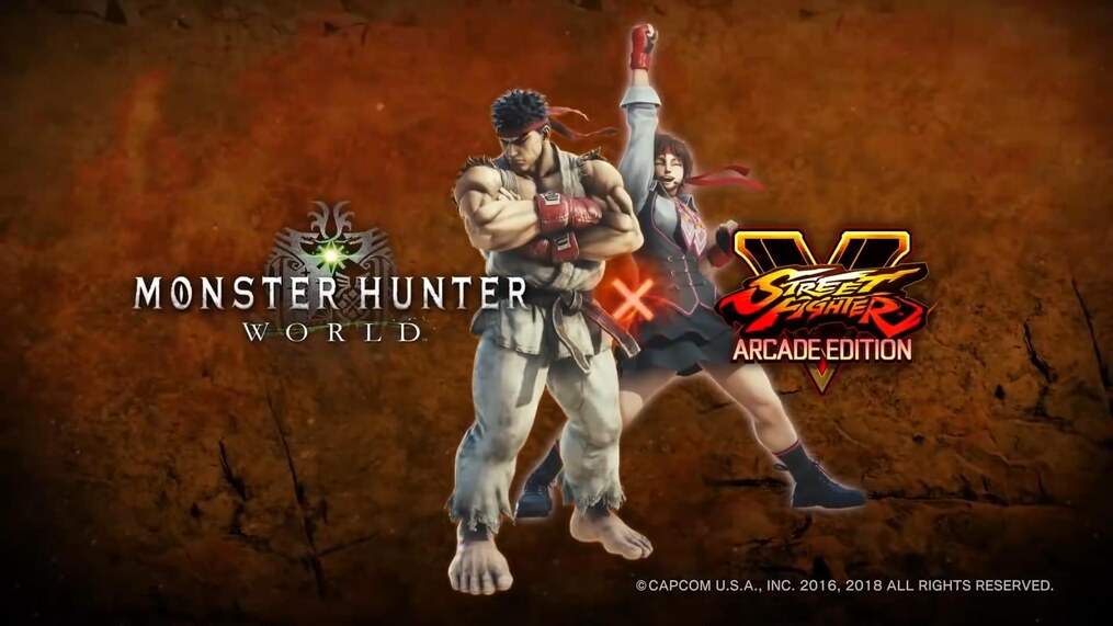 تعاون مشترك بين Street Fighter V و Monster Hunter: World