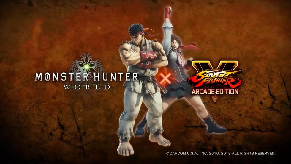 تعاون مشترك بين Street Fighter V و Monster Hunter: World