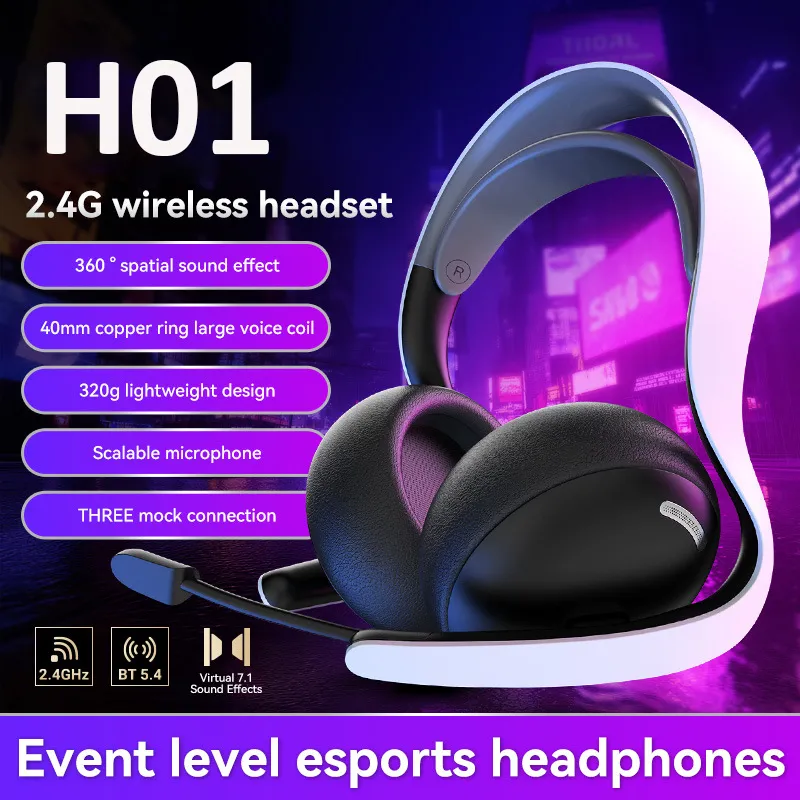 PlayX H01 Wireless Gaming Headset White