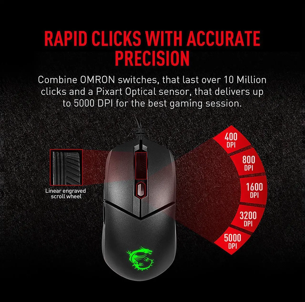 MSI VIGOR GK30 Combo RGB Wired Gaming Keyboard & Mouse - Black