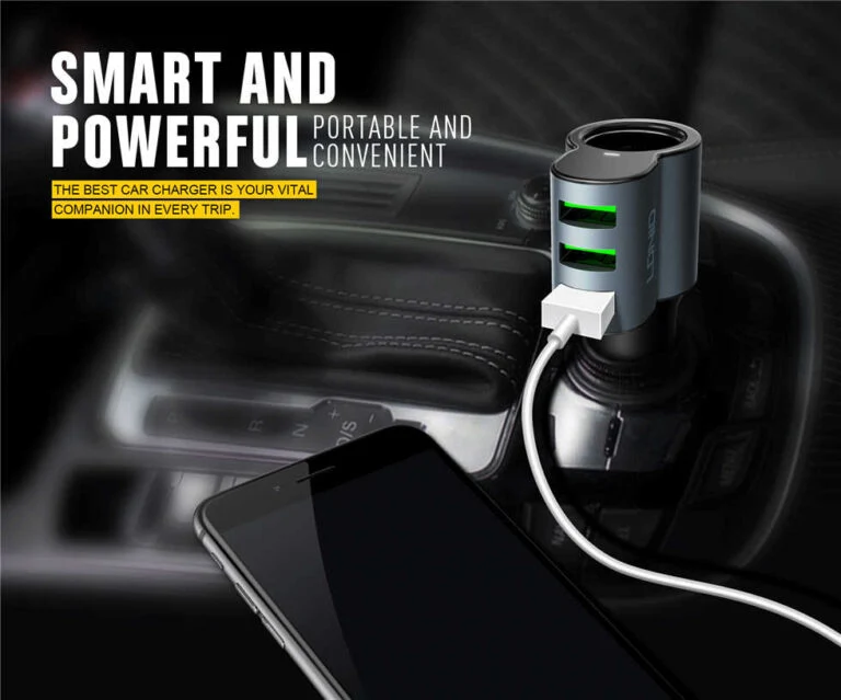 LDNIO CM11 3-In-1 Car Charger With Lighter