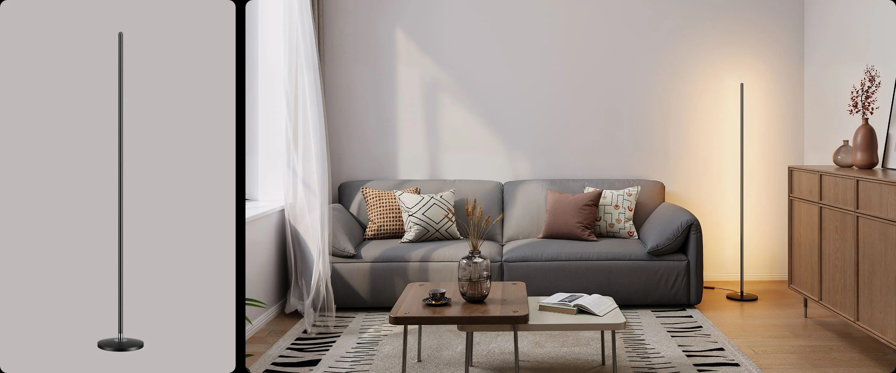 Stable floor lamp