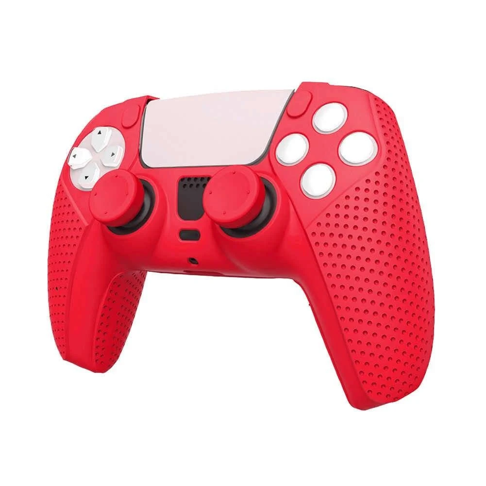 DOBE TP5-0559 PS5 Silicone Protective Kit with Grips Red