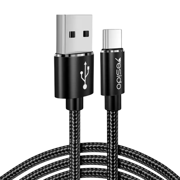 Yesido CA58 كابل USB-A إلى USB-C مضفّر بطول 3 م