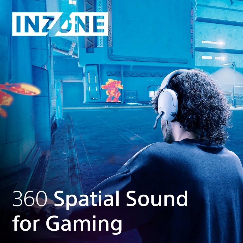 Sony INZONE H3 Wired Gaming Headset - White - Open Sealed