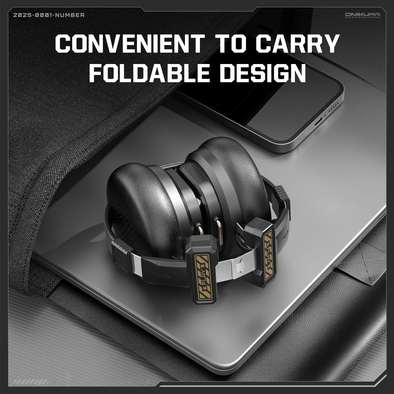 ONIKUMA GT803 Foldable Gaming Headset Comfort
