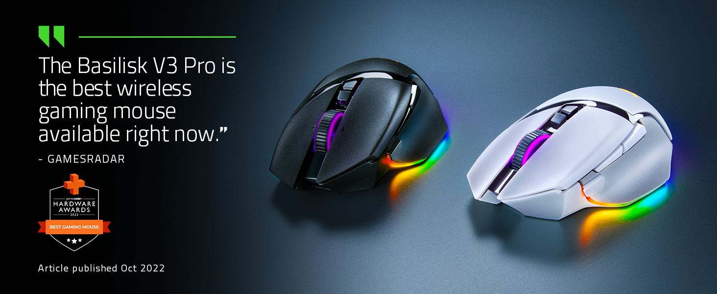 Razer Basilisk V3 Pro White Wireless Gaming Mouse