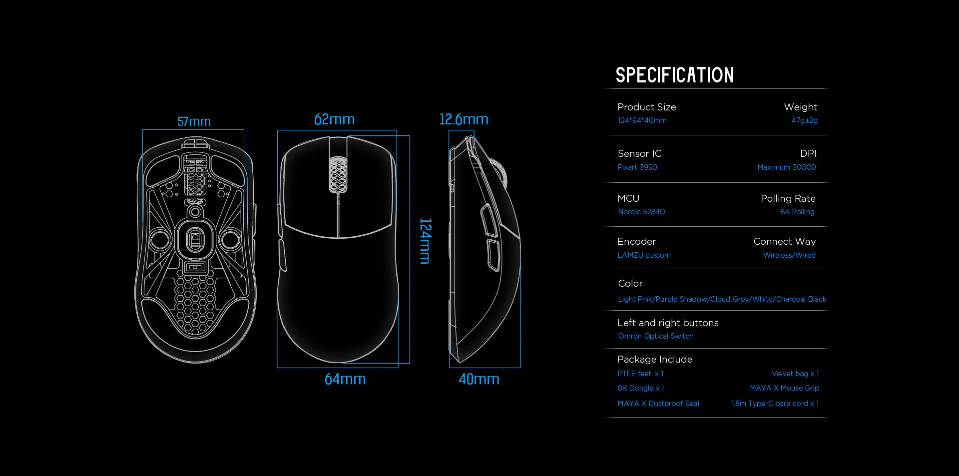 MAYA X Gaming Mouse