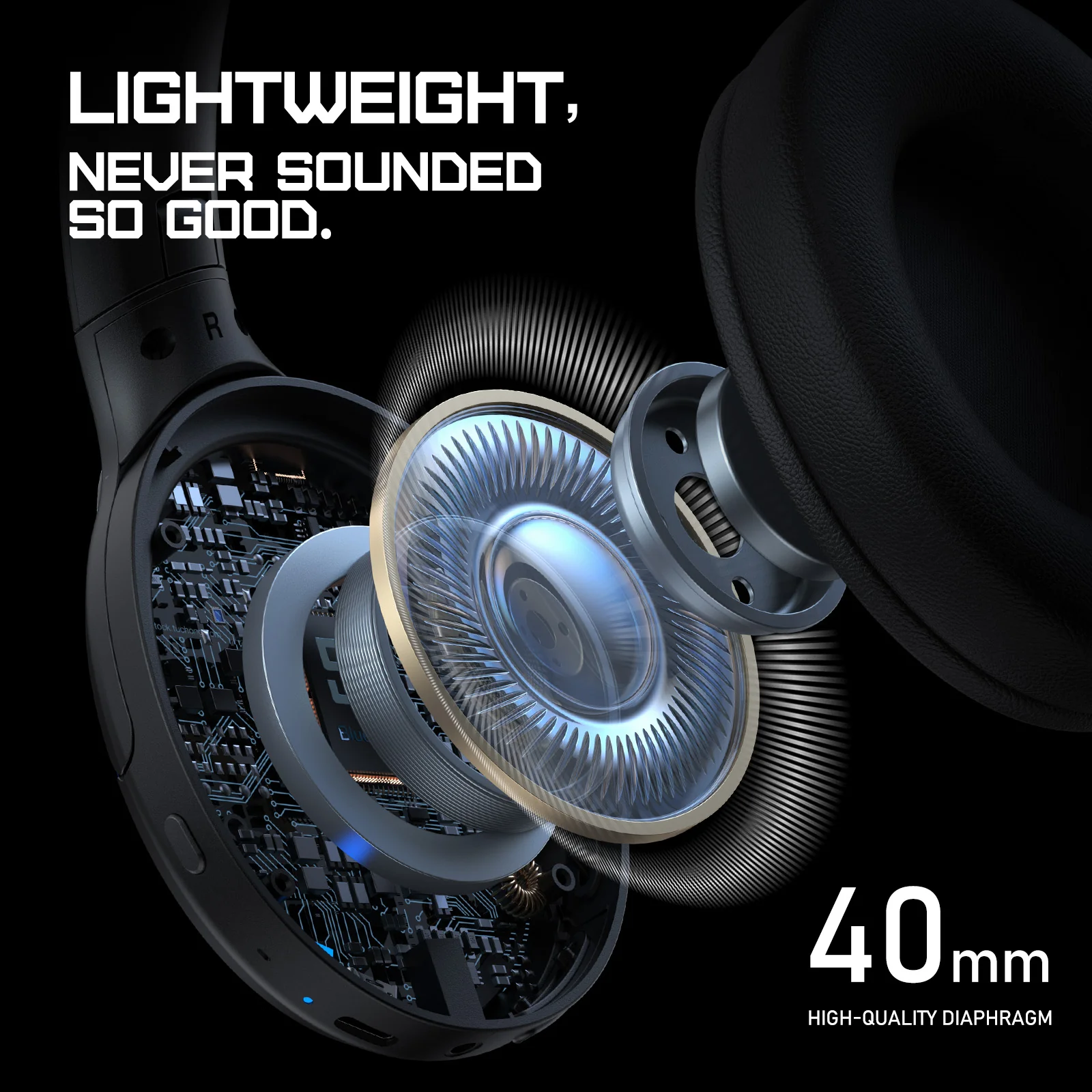 ONIKUMA B3 RGB Wireless Gaming Headphone - Black