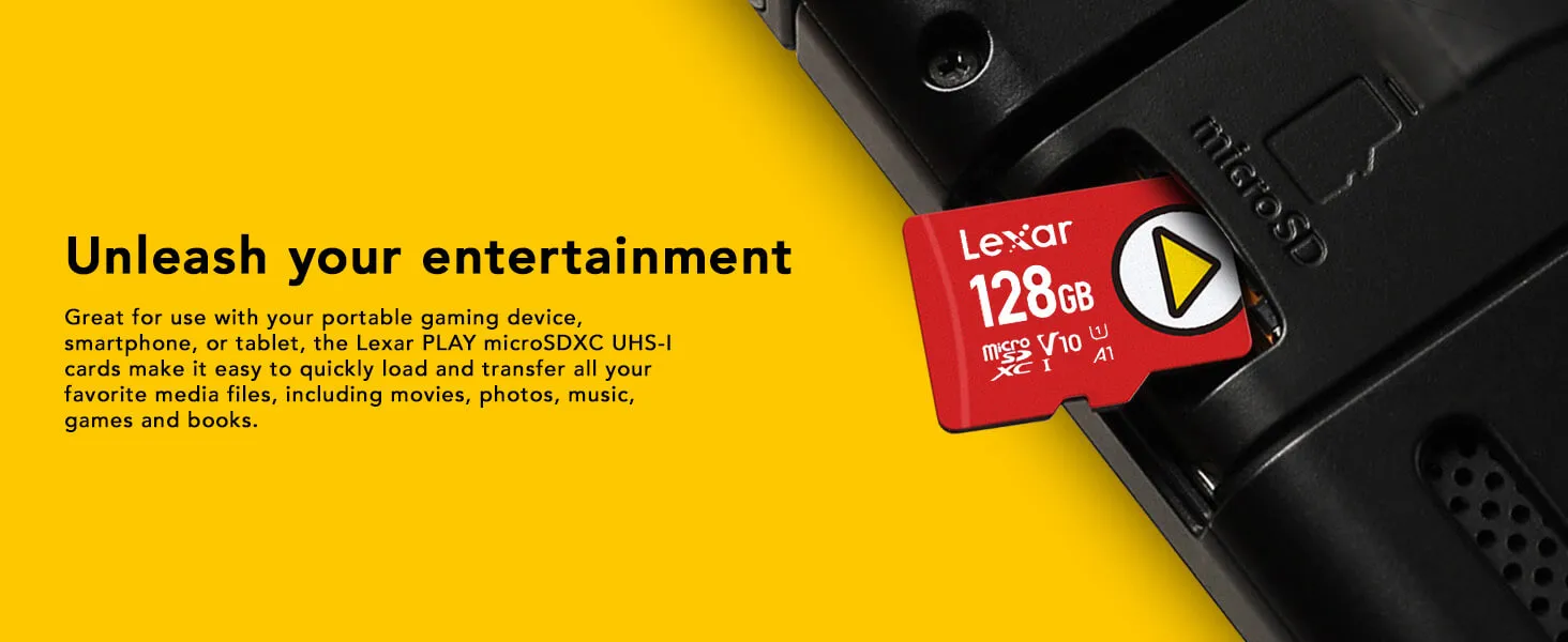 Lexar 128GB PLAY microSDXC Compatibility