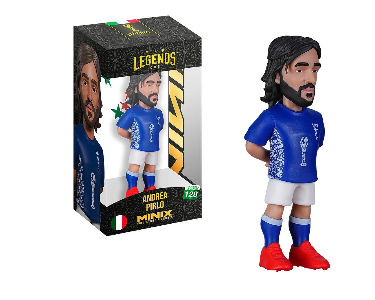 مجسم MINIX World Legends Cup Italy Andrea Pirlo 128 قابل للجمع