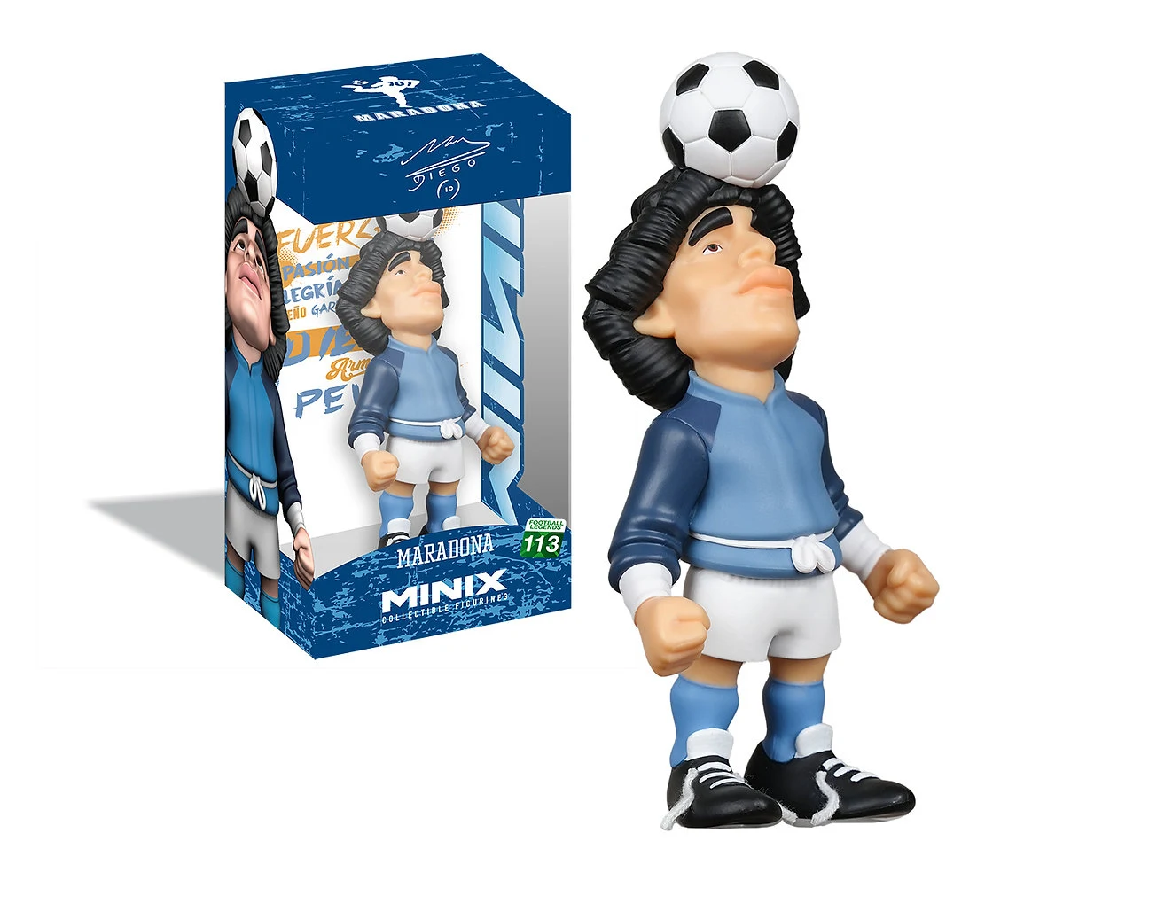 مجسم MINIX Football Legends Napoli Diego Armando Maradona Life is Life Warm Up 113 قابل للجمع