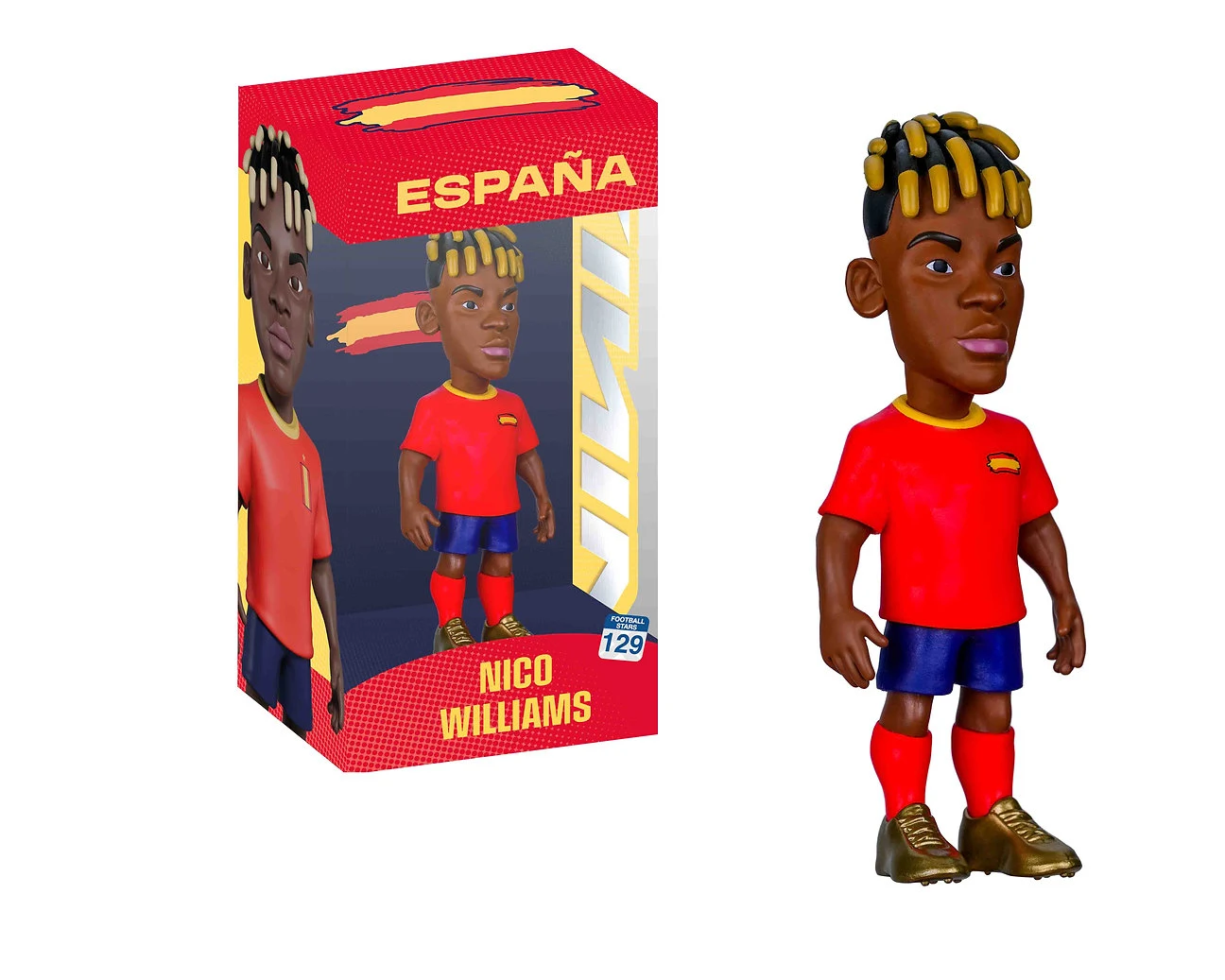 مجسم MINIX Football Stars Spain Nico Williams 129 قابل للجمع