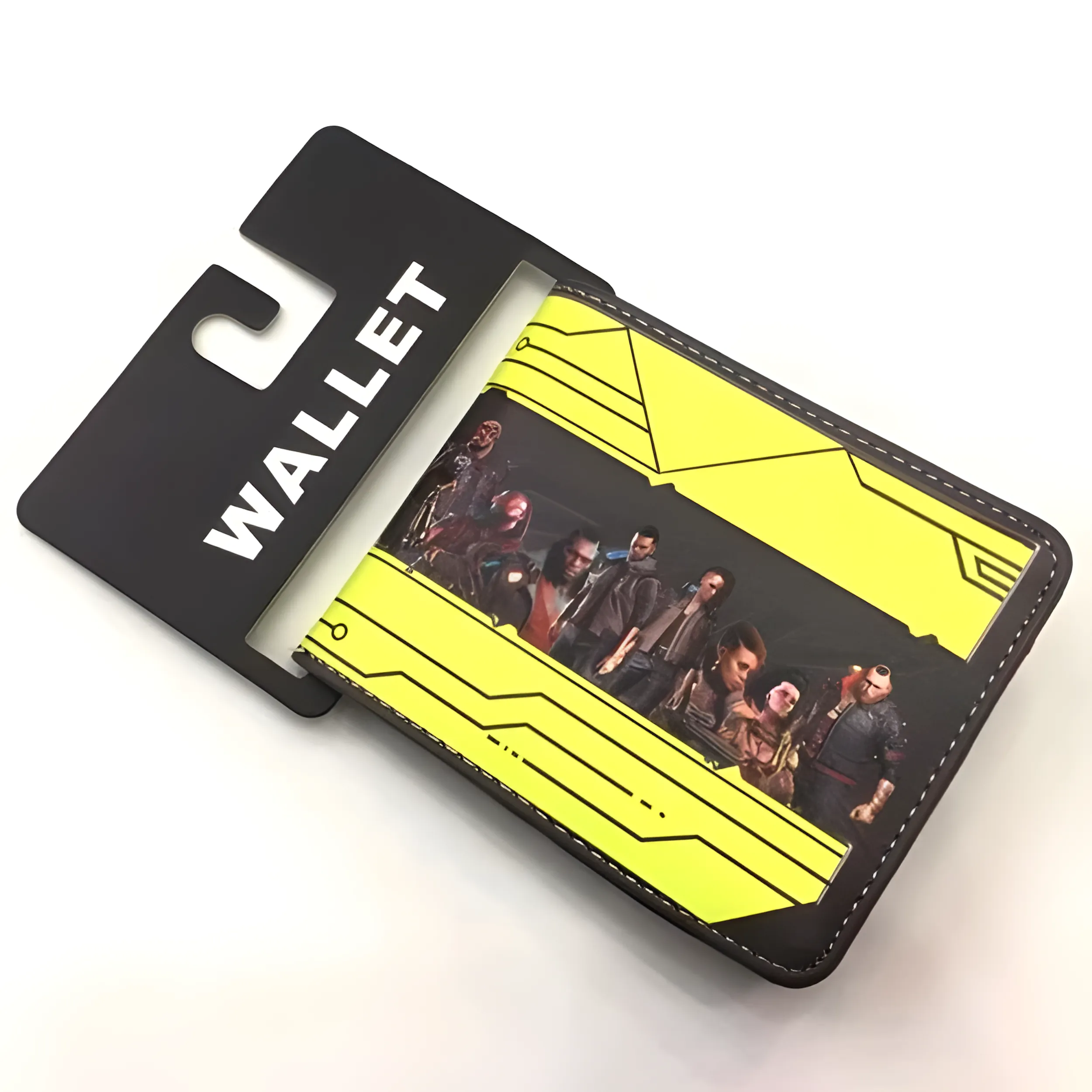 Cyberpunk 2077 Logo Bi-Fold Wallet Yellow and Black