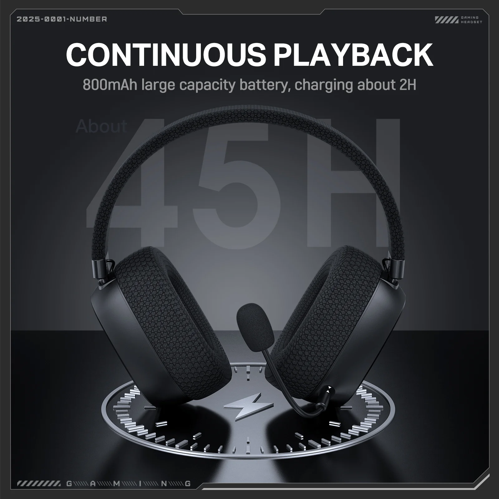 ONIKUMA GT839 45 hour battery headset