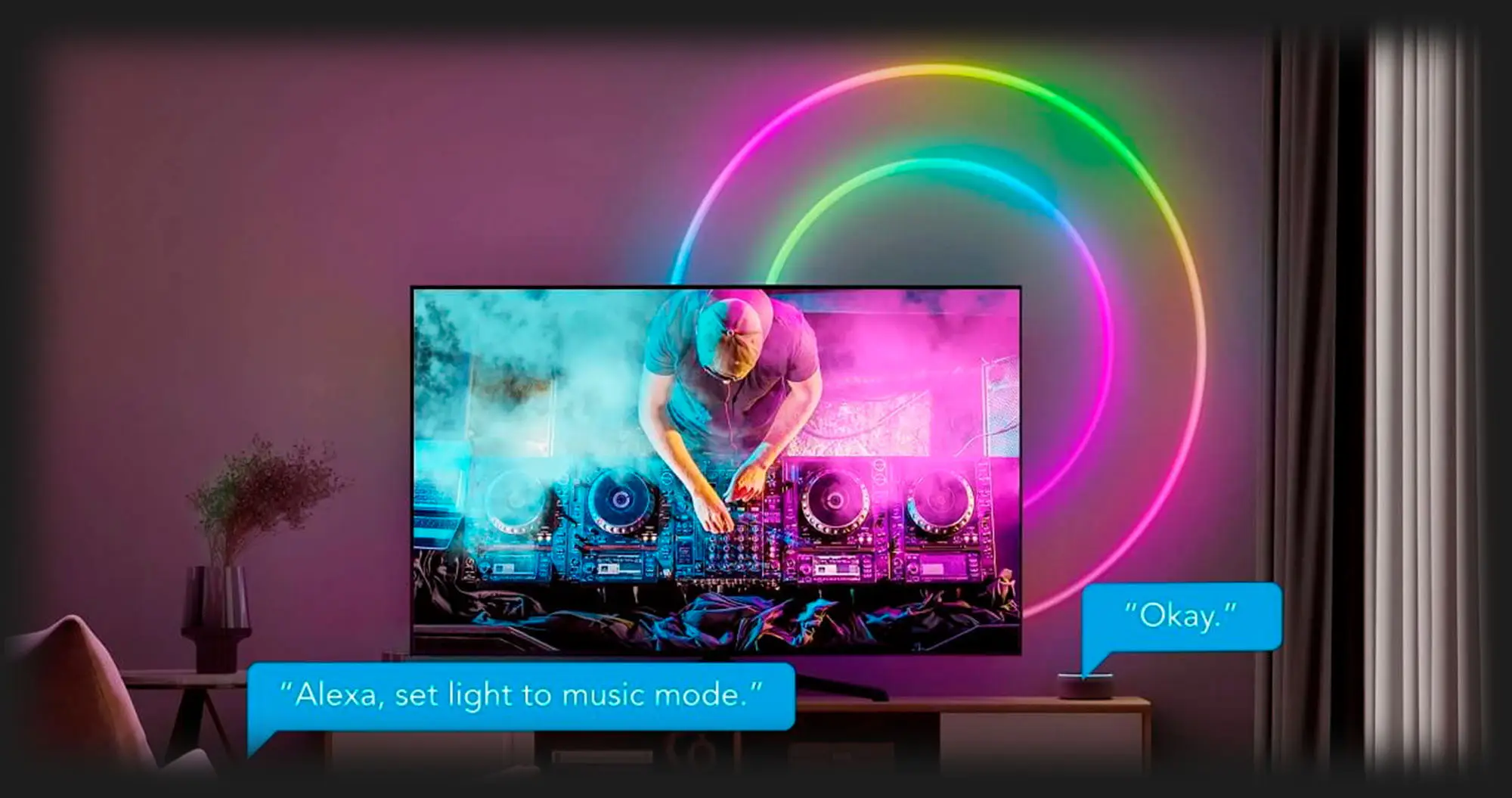 شريط Govee Neon LED – إعداد مكتب ألعاب