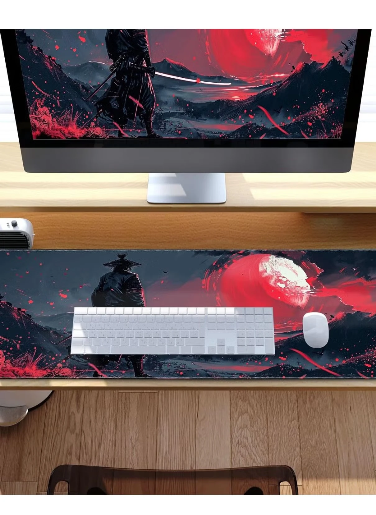 Mousepad And keyboard Gaming Large Japanese Samurai