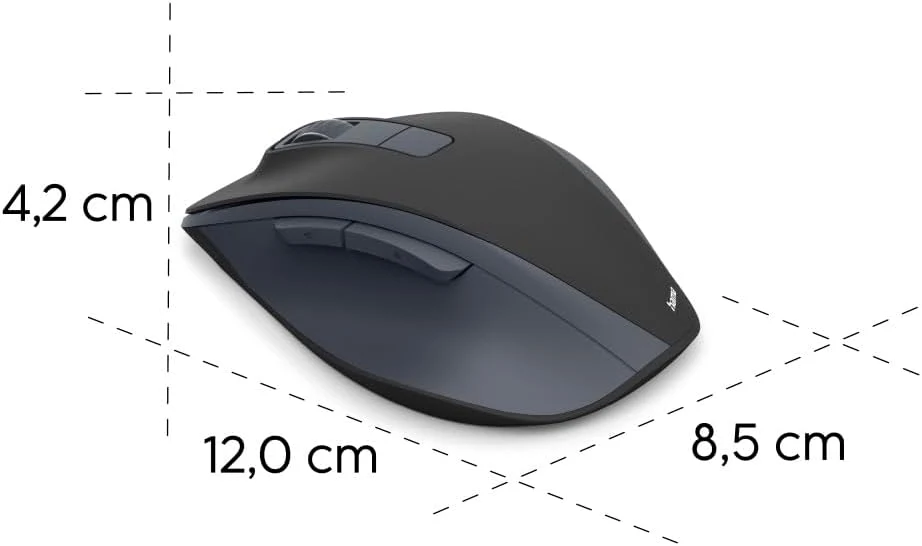Hama WM-500 ergonomic quiet-click wireless mouse