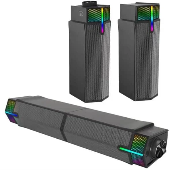 Redragon GS511 Yorick Wireless RGB PC Gaming Soundbar - Black
