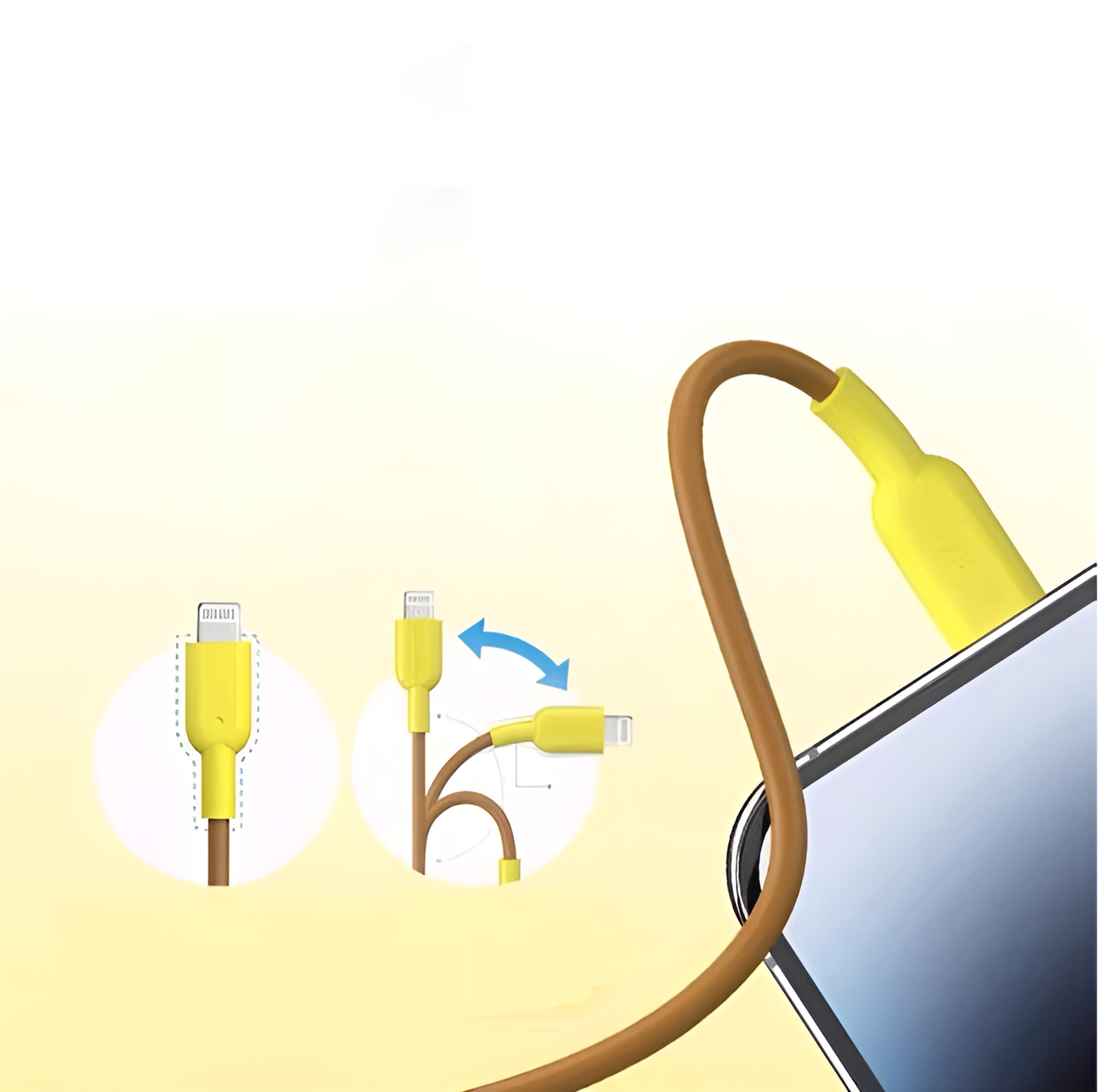 Anker A8632 Type-C To lightning Cable 0.9M - Yellow