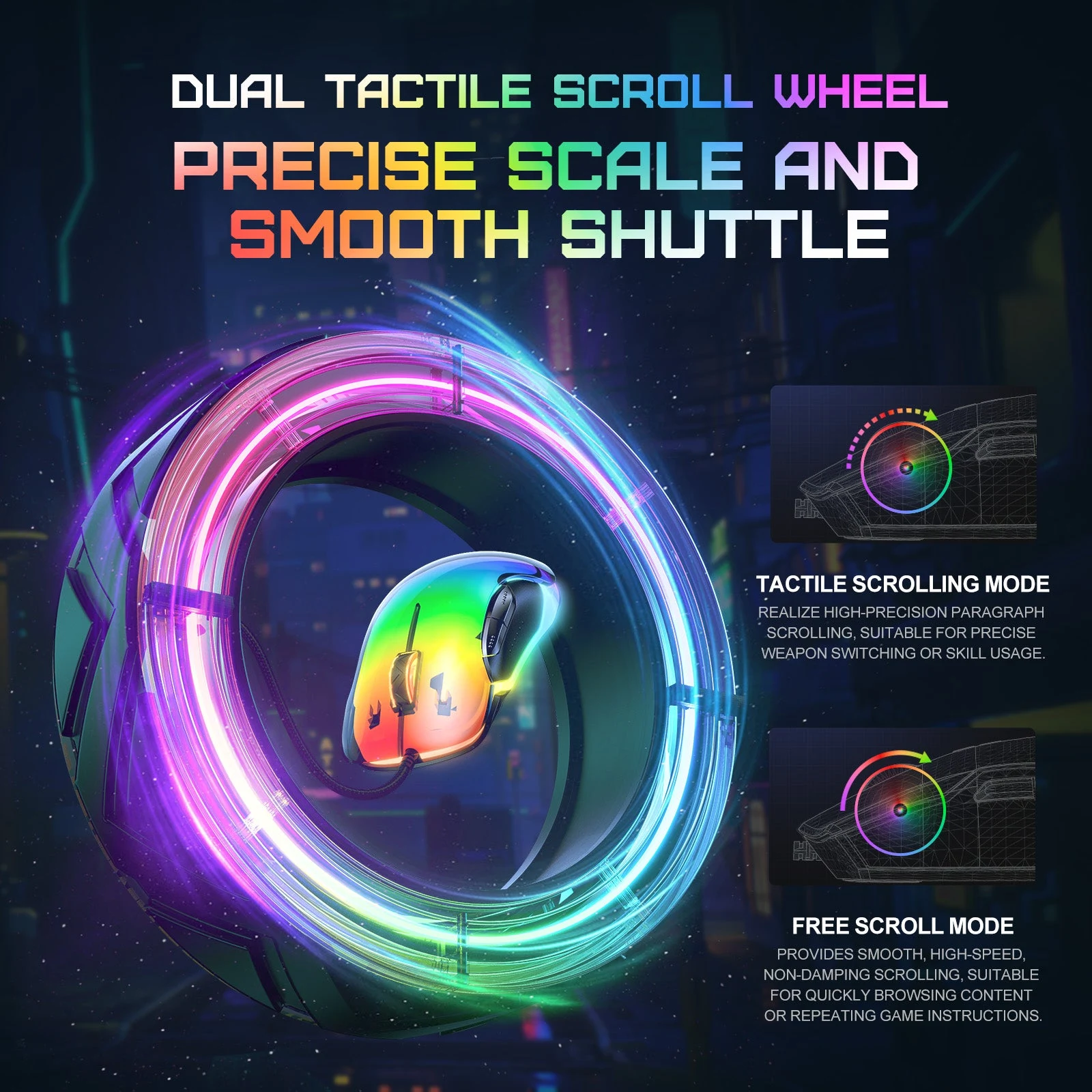 ONIKUMA CW925 RGB Wired Gaming Mouse