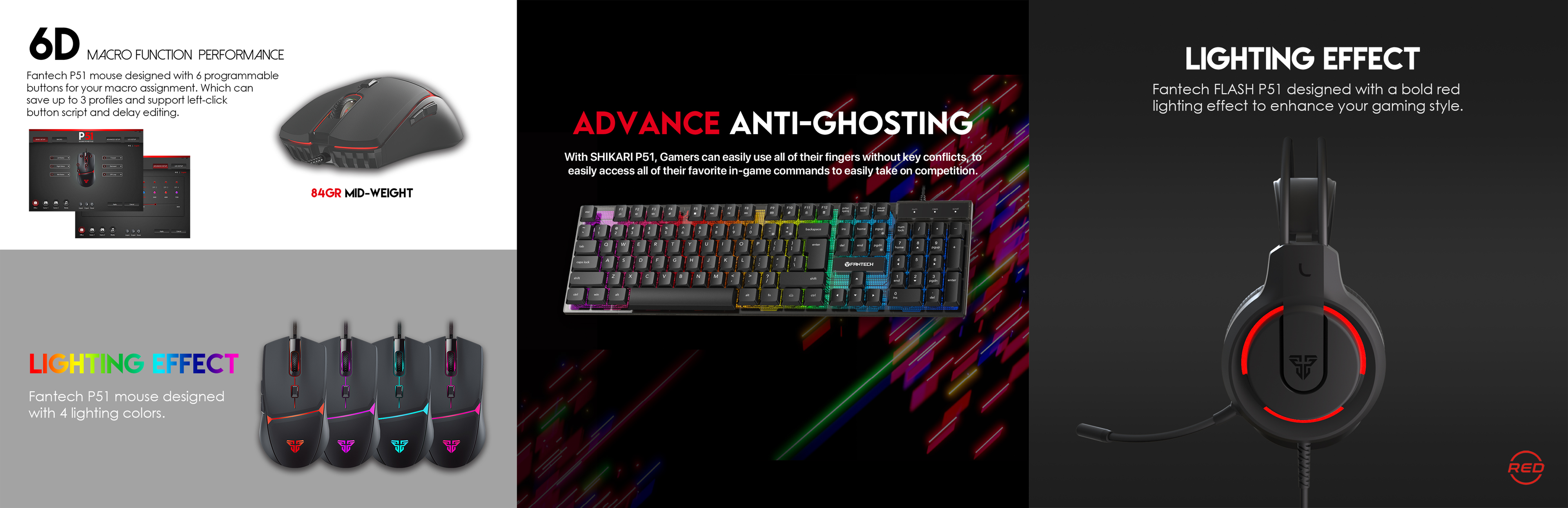 Fantech P51 Hero Combo