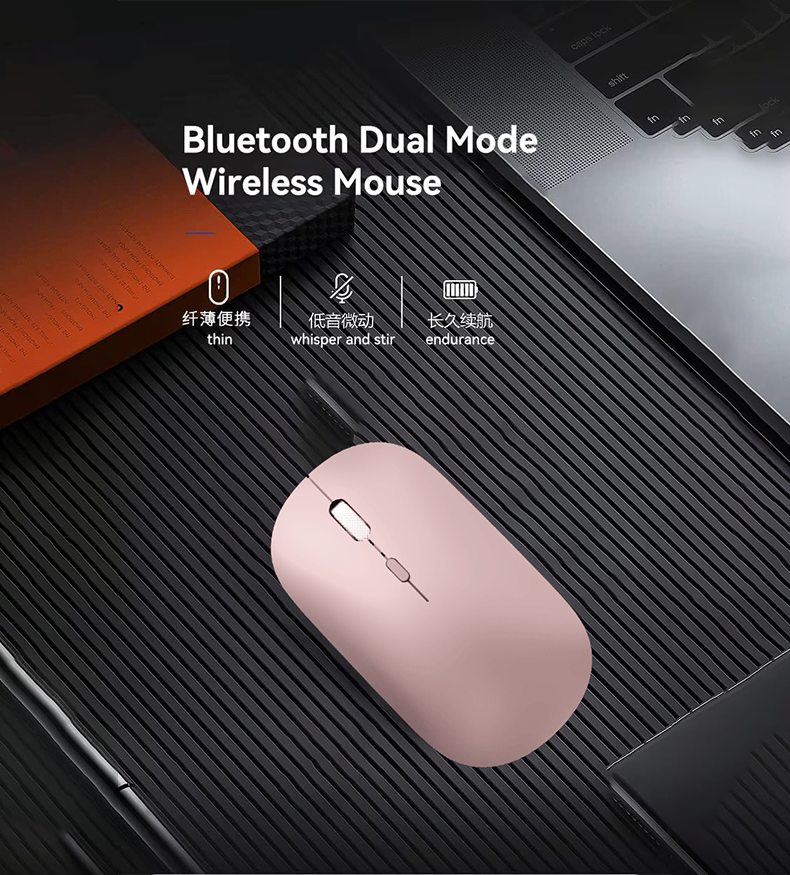 Forev Ergonomic Official Business Wireless Mouse - Pink