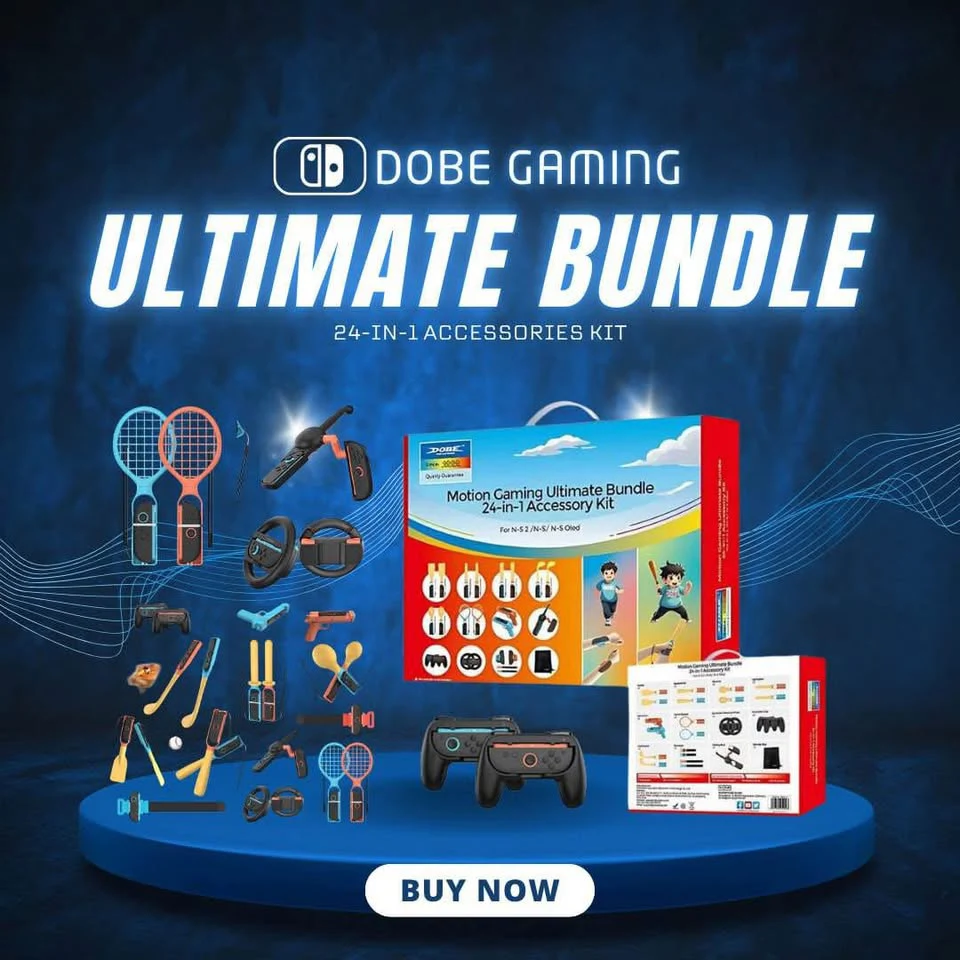 DOBE TNS-5113 24-in-1 Motion Gaming Bundle for Nintendo Switch / Switch 2 / OLED