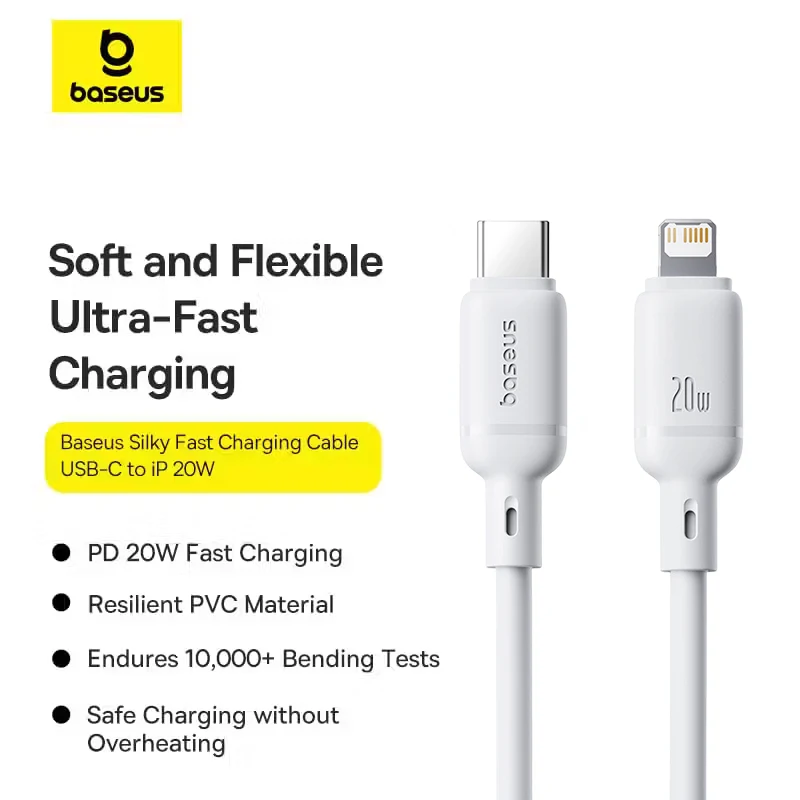 Baseus Silky Series USB-C to Lightning Cable 20W - 1M