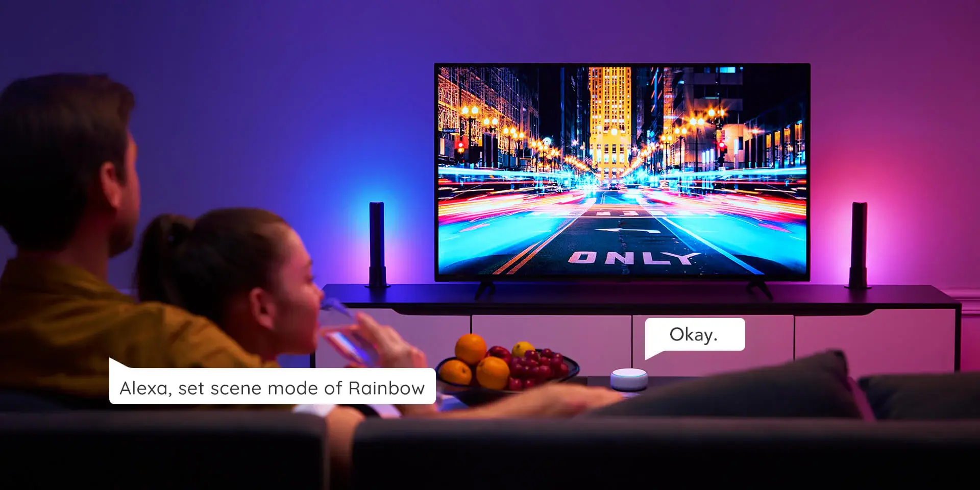 Govee H6608 – ColorSense camera in action