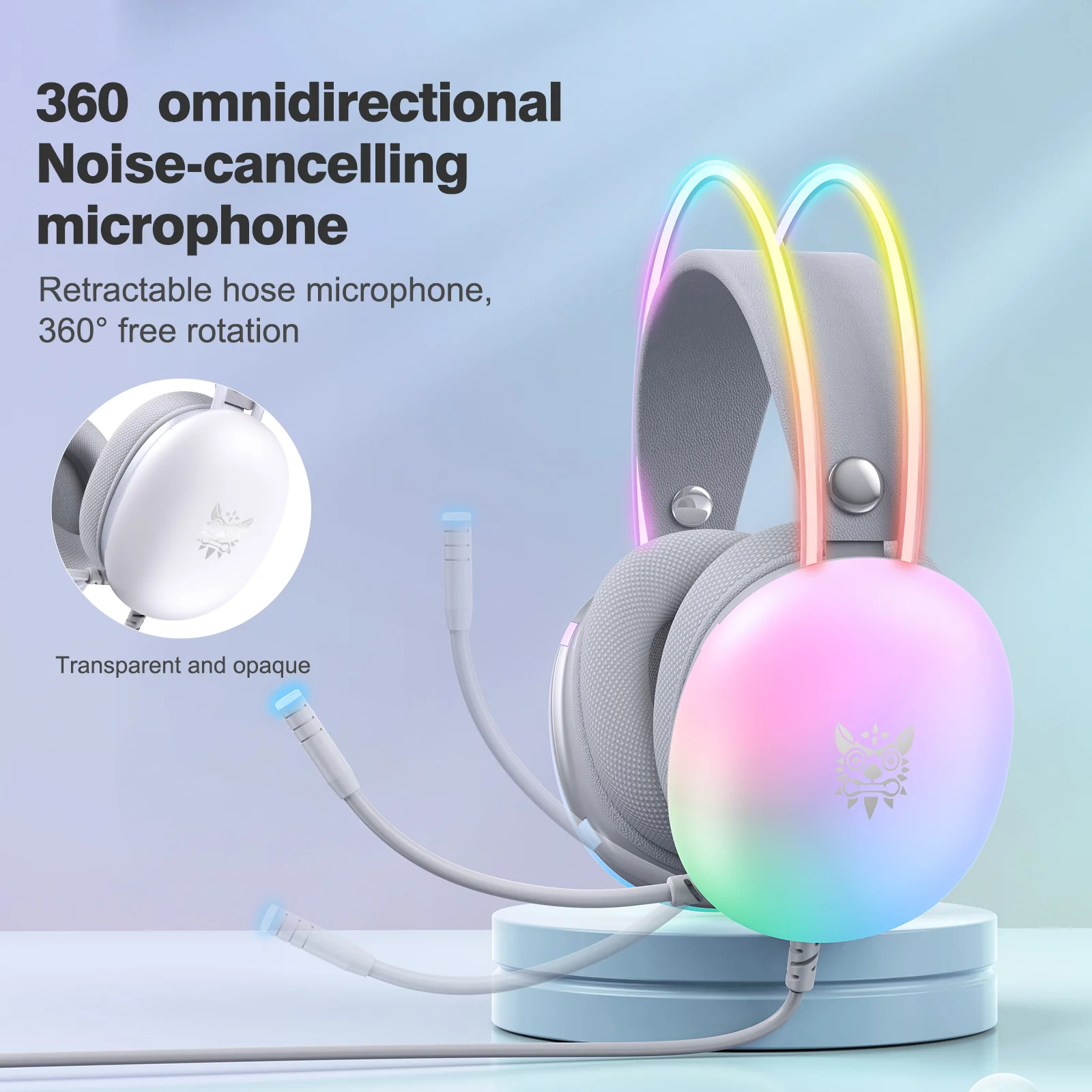 ONIKUMA X25 Gaming Headset - White