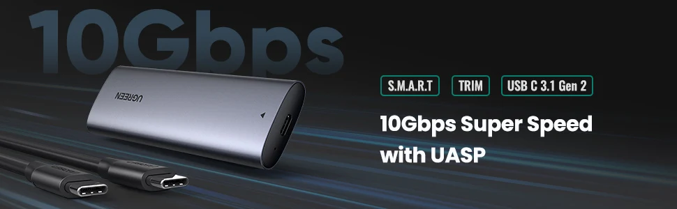 UGREEN CM400 M.2 NVMe/SATA Enclosure