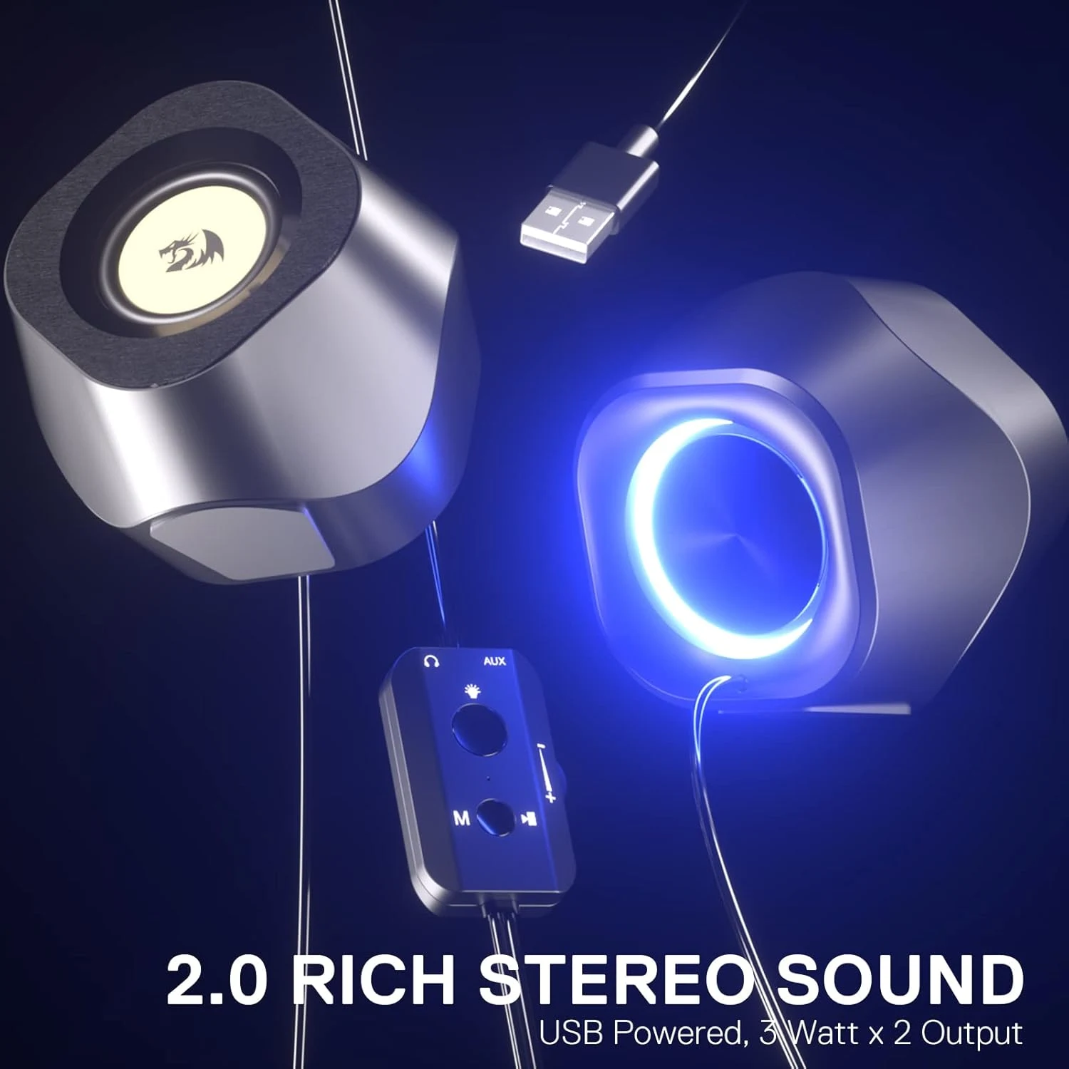 Redragon GS590 Wireless PC RGB Gaming Speaker