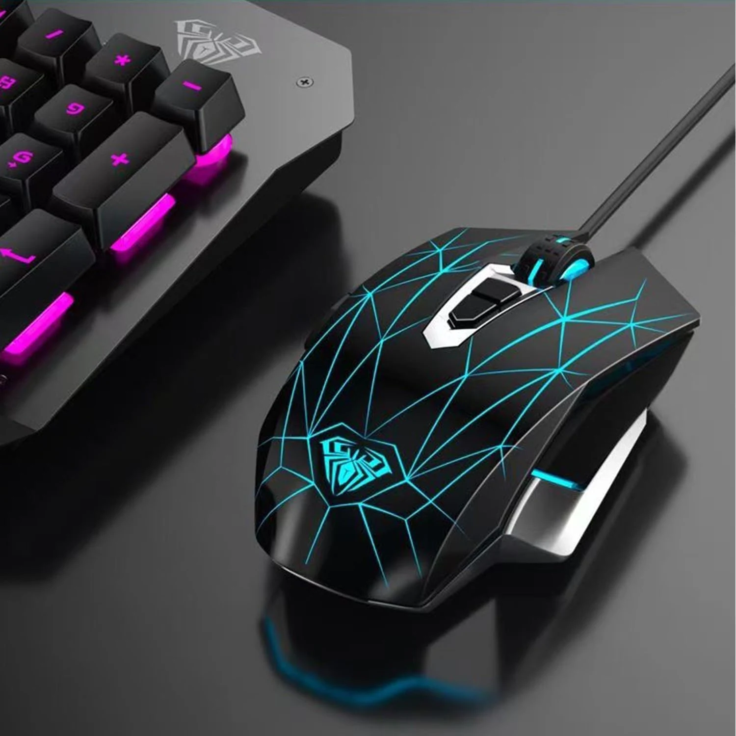 AULA S50 LED Backlight Wired Gaming Mouse
