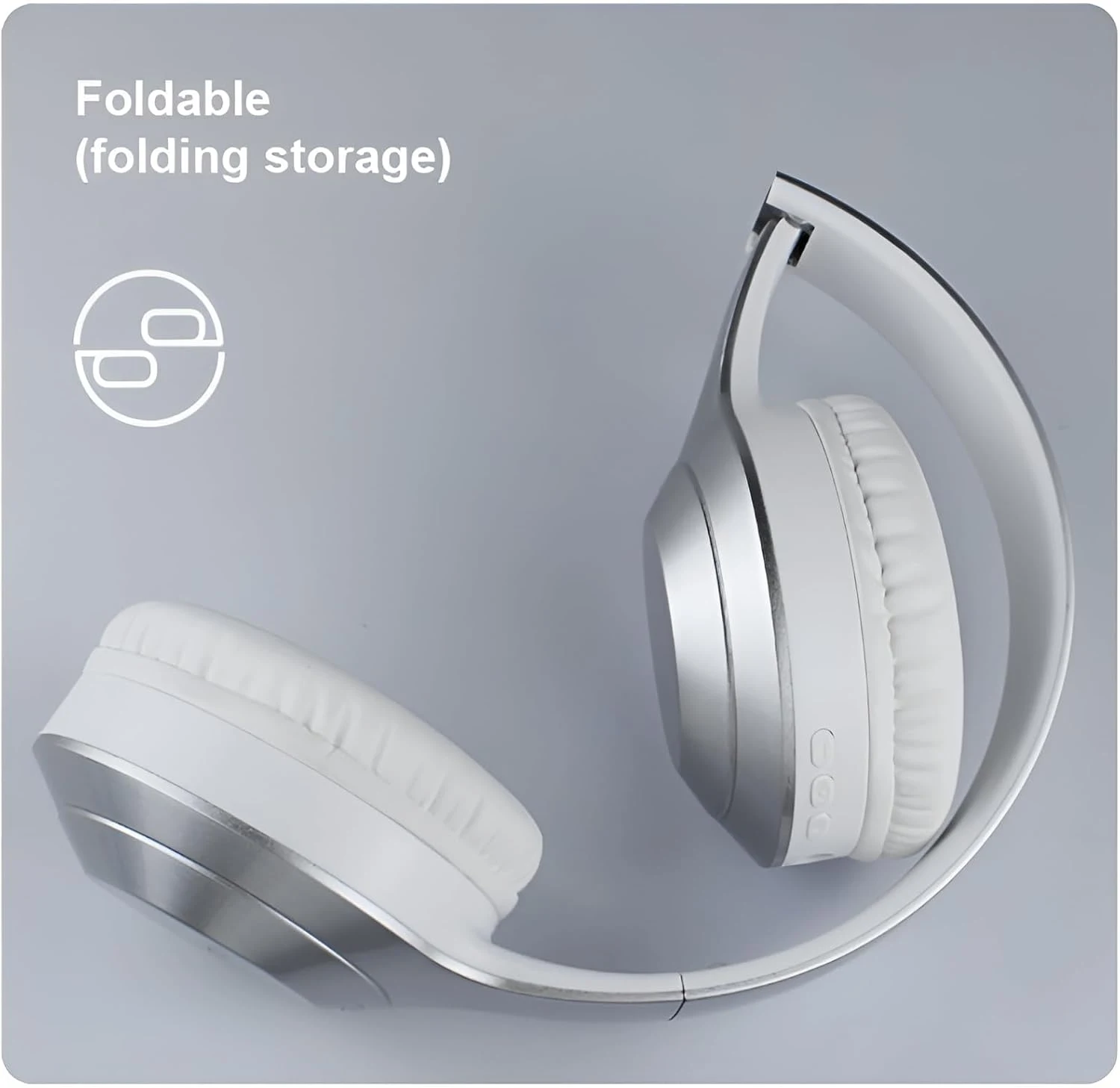 Kisonli A1 Wireless Bluetooth Foldable Sports Headset - White