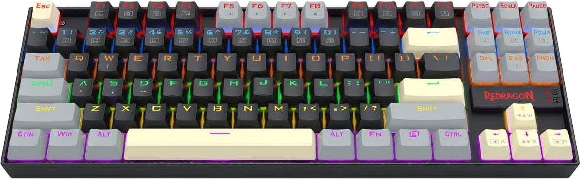 Redragon K552 LGY-R Kumara Rainbow Mechanical Keyboard closing visual