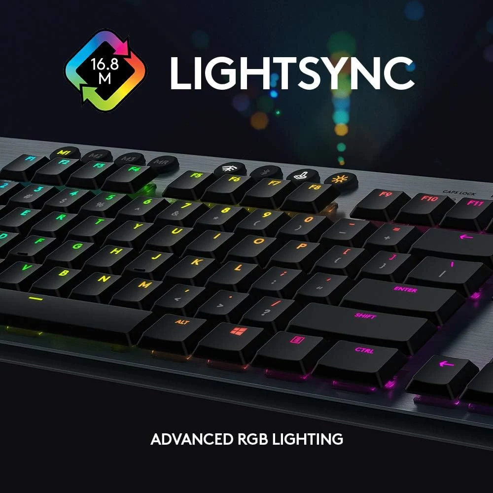 Logitech G915 X Lightspeed Low-Profile Wireless Gaming Keyboard - Black