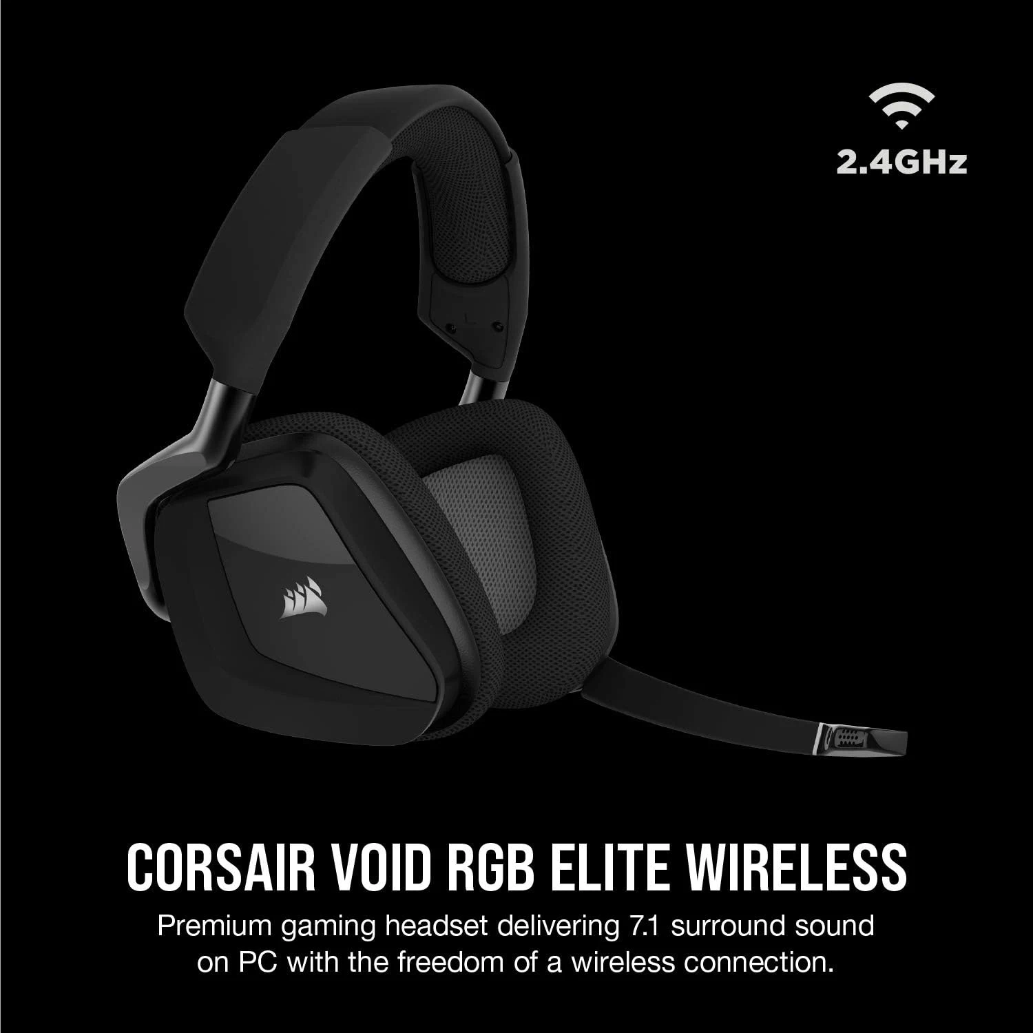 CORSAIR VOID RGB ELITE Wireless Gaming Headset - Black