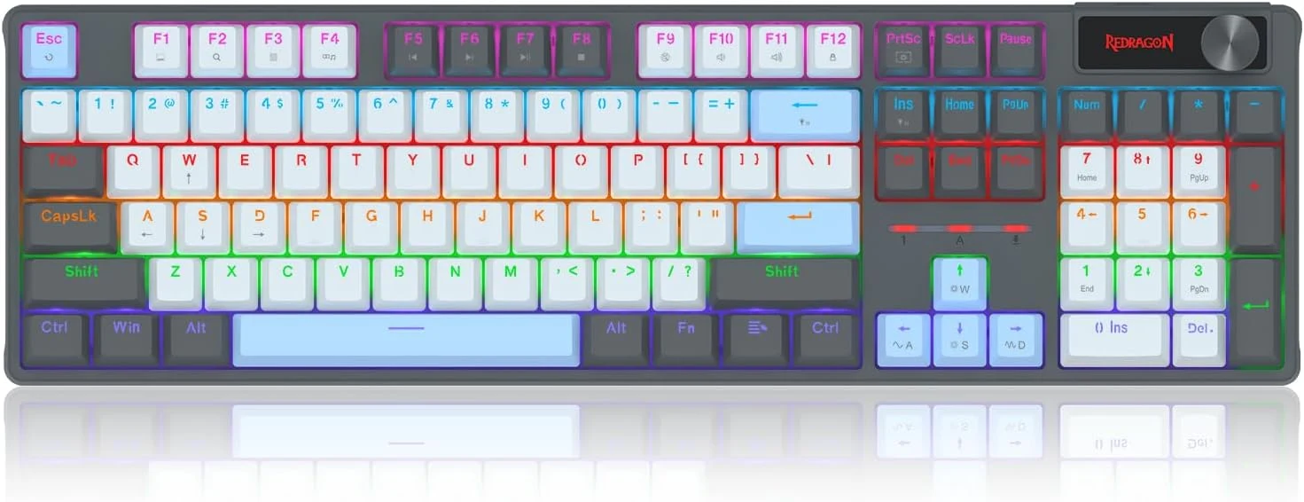Redragon K718 Mechanical Wired Rainbow Gaming Keyboard