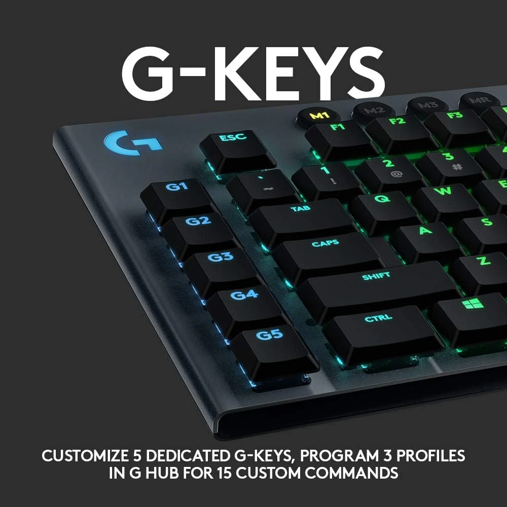 Logitech G915 X Lightspeed Low-Profile Wireless Gaming Keyboard - Black