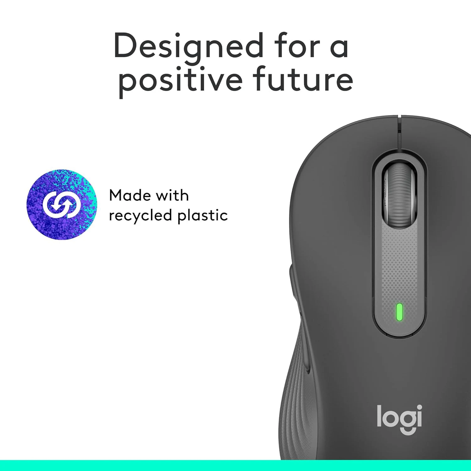 Logitech Signature M650 Small Medium Wireless Mouse Graphite