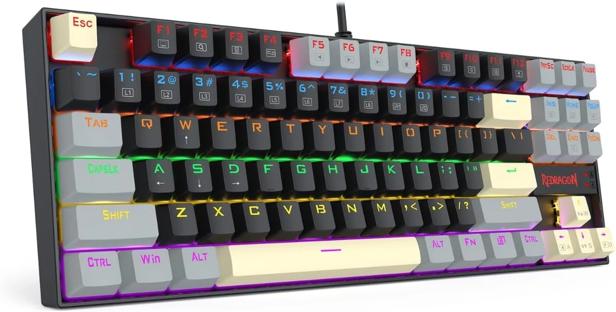 Redragon K552 LGY-R compact 87-key keyboard layout