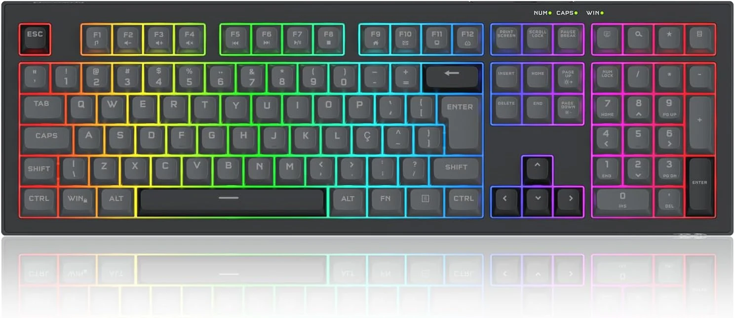 Redragon K518 CRUX RGB Membrane Wired Gaming Keyboard Black